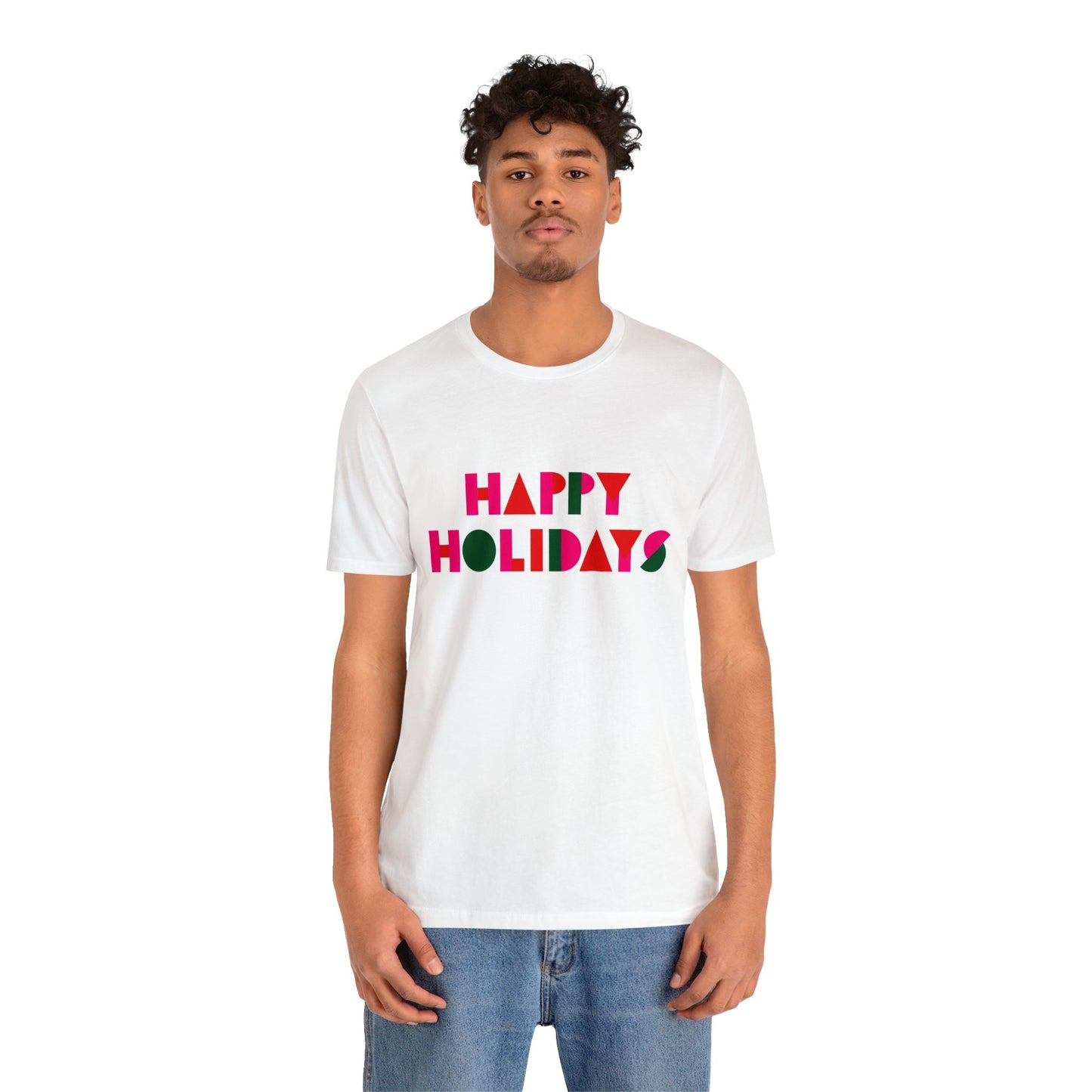 Happy Holidays Unisex Jersey Short Sleeve Tee