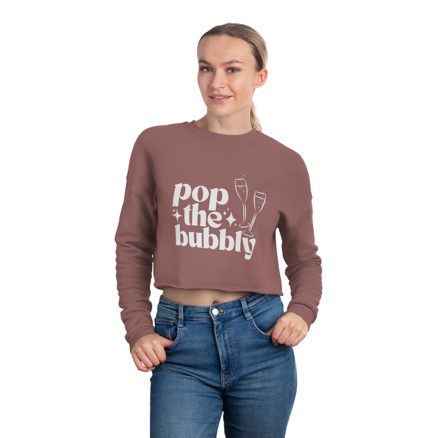 Bubbly Cropped Sweatshirt