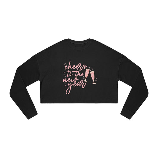 Cheers New Year Women's Cropped Sweatshirt