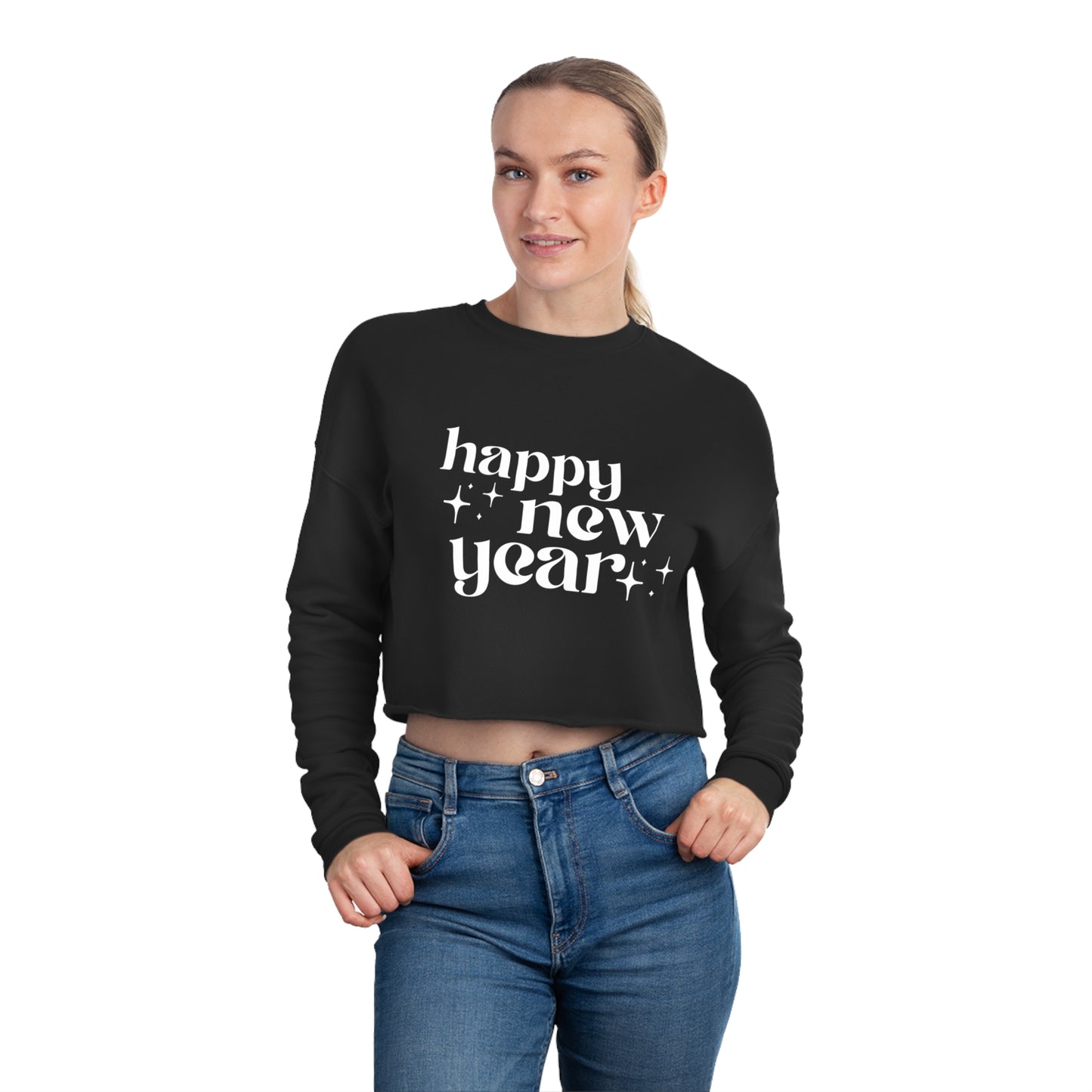 Happy New Year Women's Cropped Sweatshirt