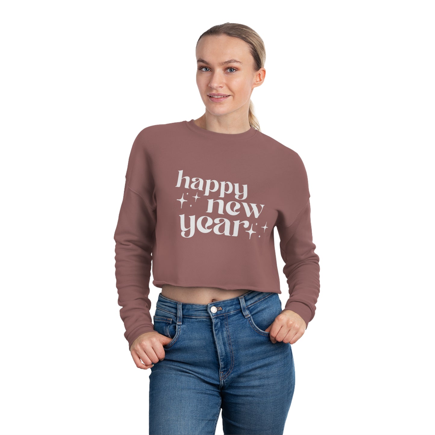 Happy New Year Women's Cropped Sweatshirt