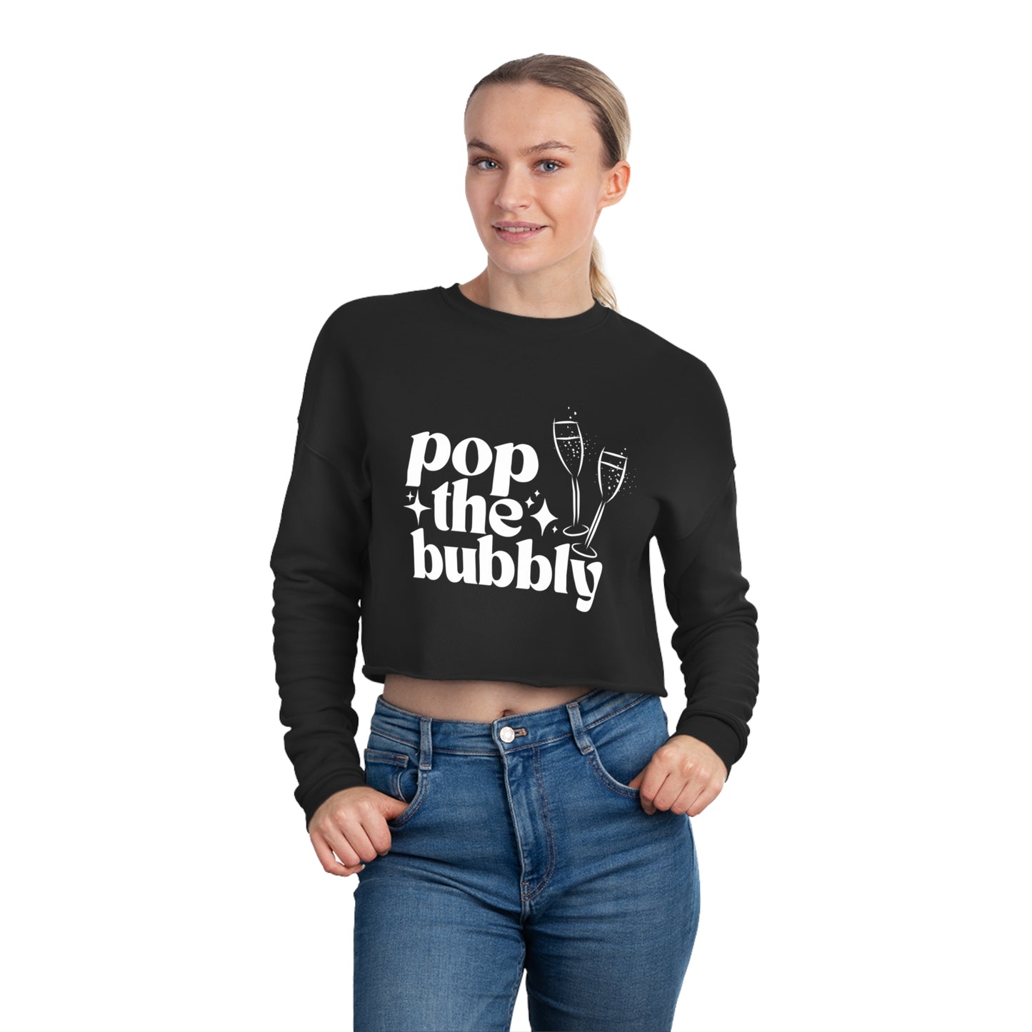 Bubbly Cropped Sweatshirt