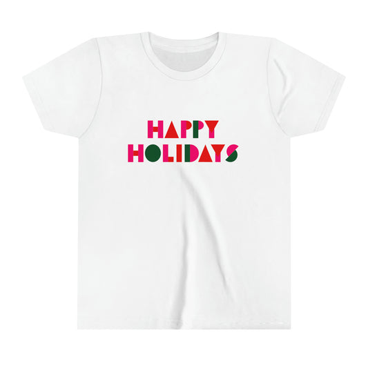 Happy Holidays Youth Short Sleeve Tee